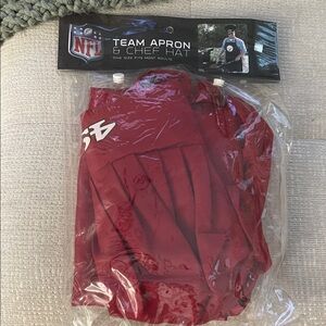 NFL Team Apron and Chef Hat One Size Fits Most Football San Francisco 49ers NWT
